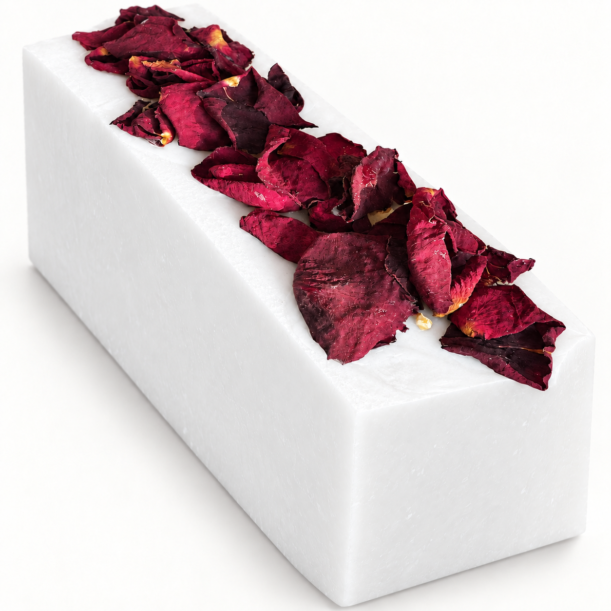 Our hand-made rose soap with rose petals